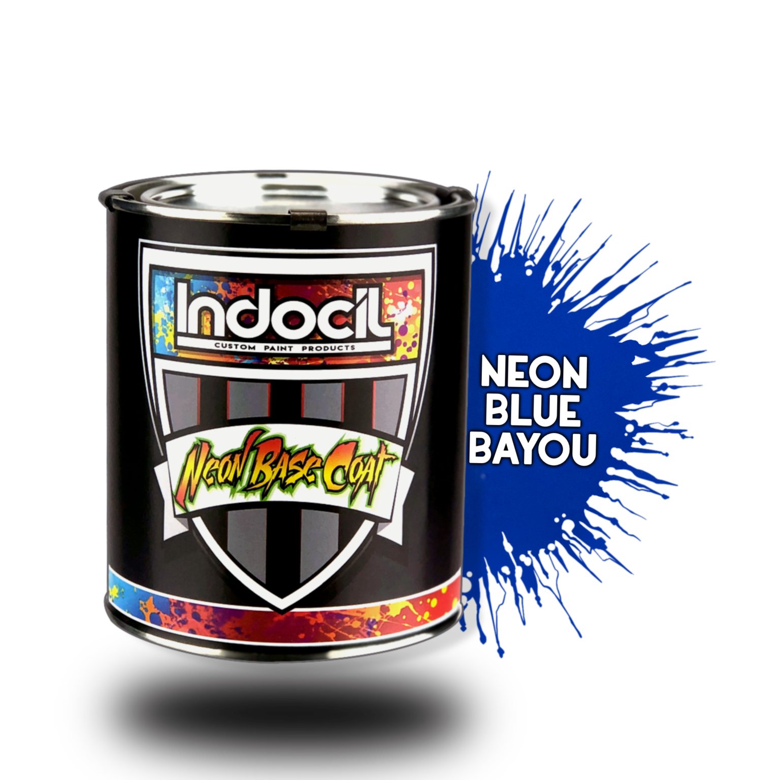 Neon Blue Bayou Polyester Basecoat 21 Mixing Ratio (QUART) Genteel